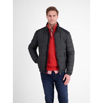 Steppjacke LERROS "Steppjacke in Woll-Optik", Herren, Gr. XL, blau (blau night), 100% Polyester, Jacken Steppjacke
