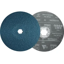 PFERD TOOLS COMBICLICK Fiberscheibe VICTOGRAIN Höchstleistung auf Stahl - 64118160