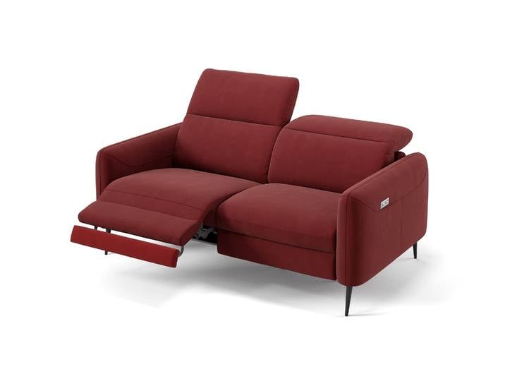 Stoff Sofa MESSINA 2-Sitzer Relaxgarnitur Moderne Design Couch