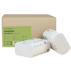 Green Hygiene Recycling-Falthandtücher »Ingeborg« I-Falz 3000 Stück gesamt weiß, 21 cm