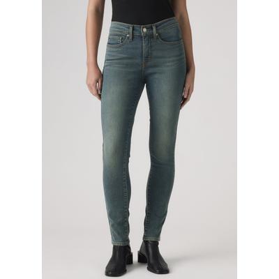 Slim-fit-Jeans LEVI'S "311 SHAPING SKINNY", Damen, Gr. 30, Länge 32, grün (tree time), Denim/Jeans, Obermaterial: 80% Baumwolle, 19% Polyester, 1% Elasthan, skinny fit lang, Jeans Slim-fit-Jeans, im 5-Pocket-Stil