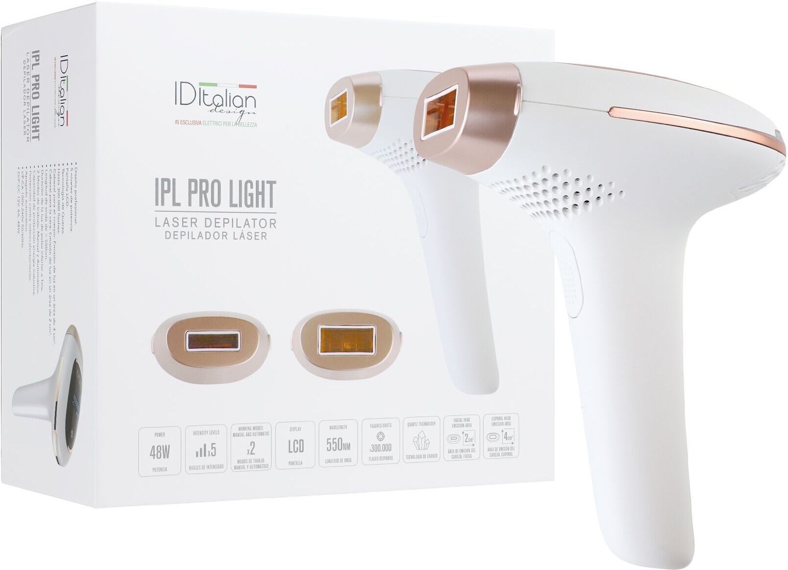 Italian Design IPS Pro Light Épilateur   blanc - Refurbished