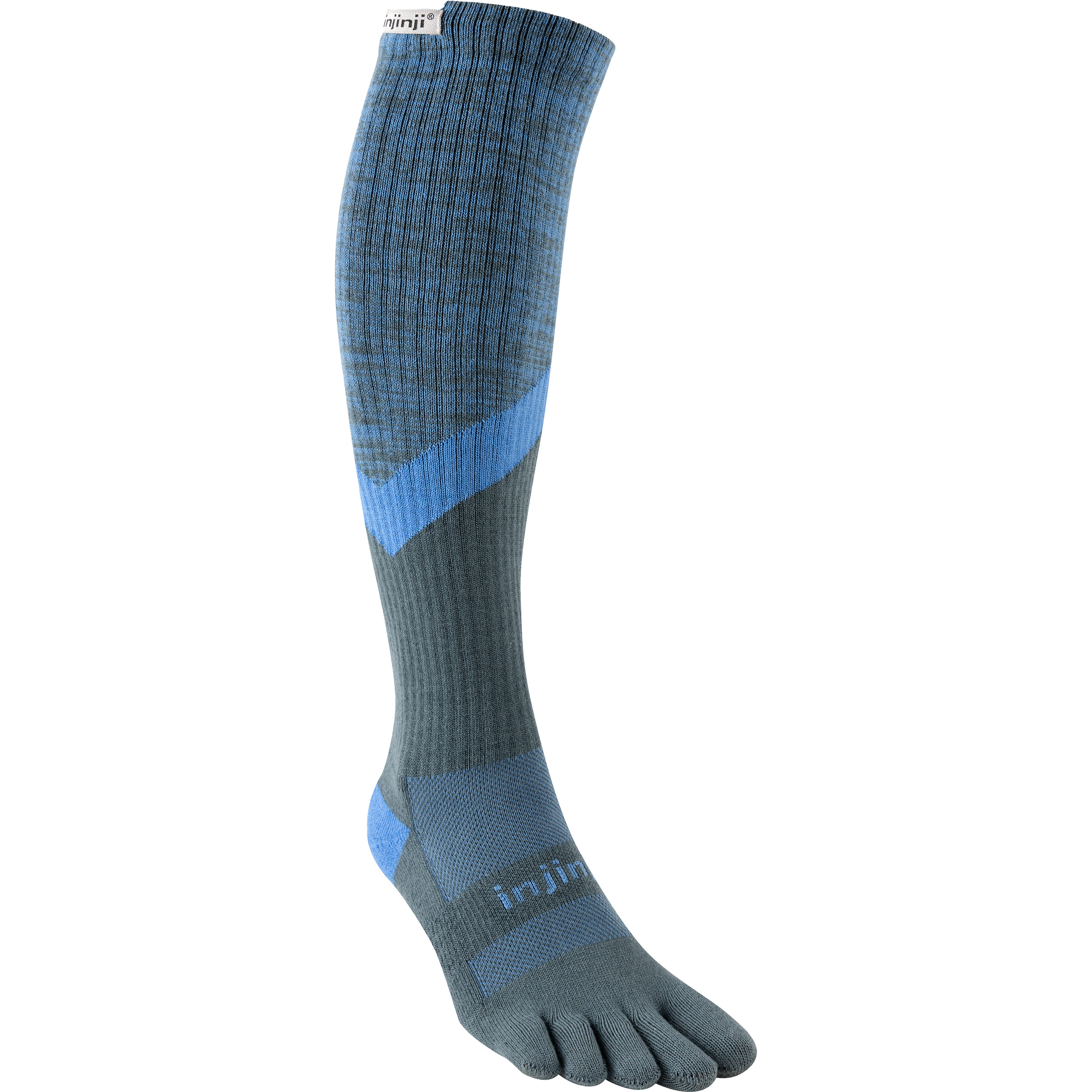 Injinji Trail Midweight Over The Calf/Coolmax Laufsocken blau Größe 40.5 Trailrunning Elastisch