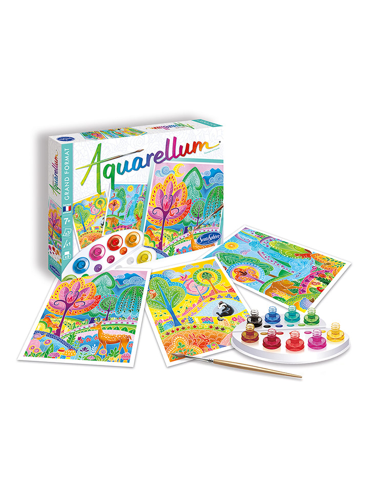SentoSphere Aquarell-Malset "Aquarellum - Landschaften" - ab 7 Jahren - onesize