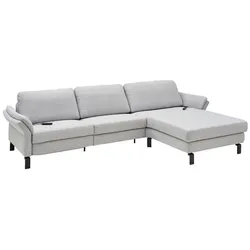 Sormani Ecksofa Rom Premium Stoff Light Grey