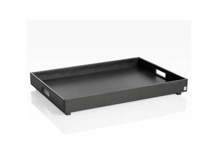 Joop! Tablett Homeline, Schwarz, Kunststoff, rechteckig, 66x6x47 cm, Tischkultur & Servieren, Tabletts