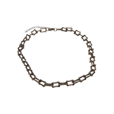 Edelstahlkette URBAN CLASSICS "Urban Classics Unisex Chunky Chain Necklace", braun (antiquebrass), Halsketten, Herren, onesize, Zink, Edelstahlkette