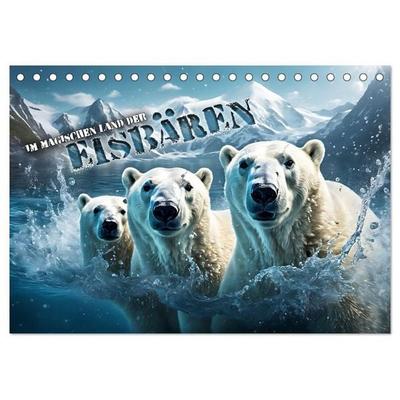Im magischen Land der Eisbären (Tischkalender 2027 DIN A5 quer), CALVENDO Monatskalender