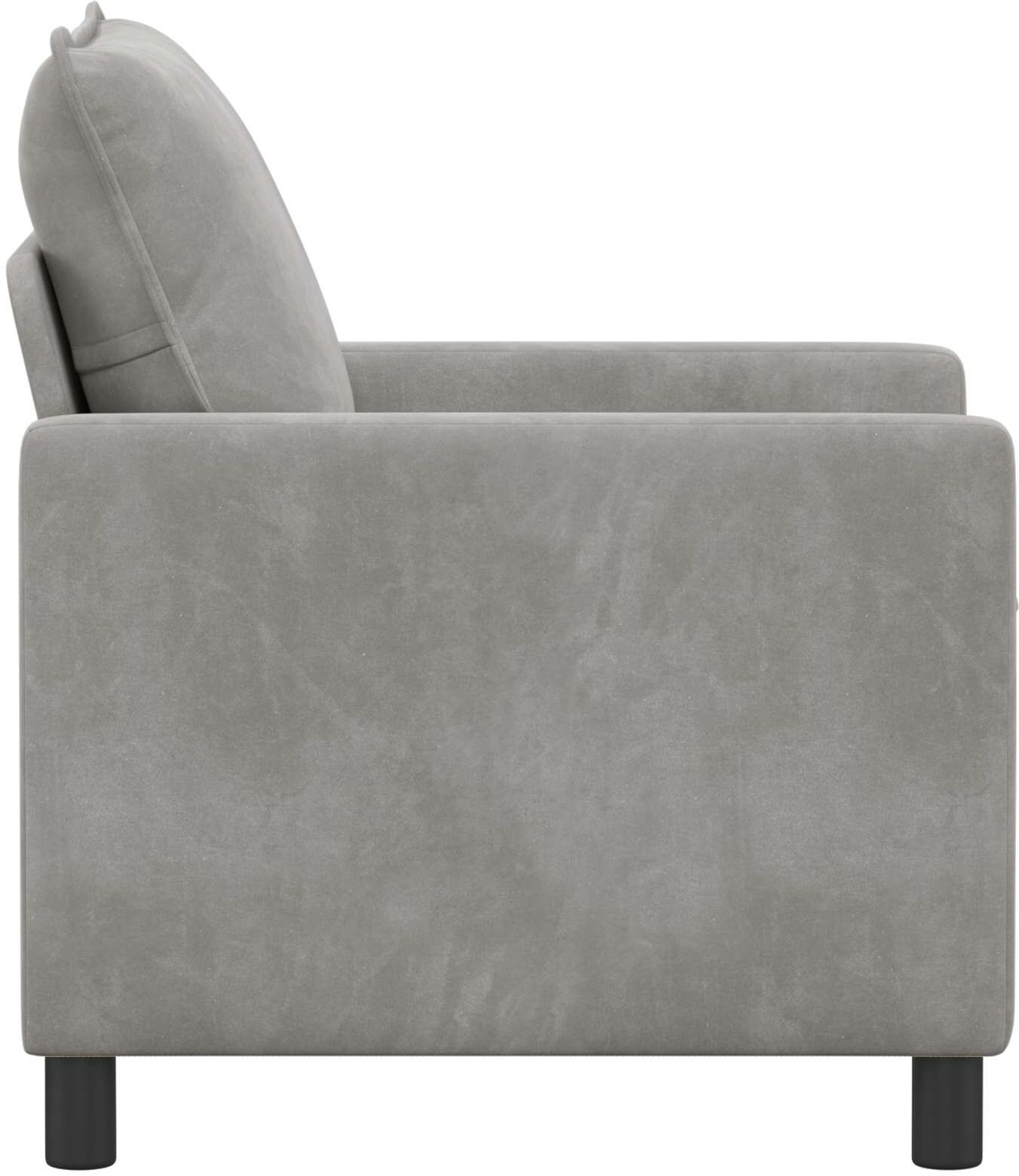 vidaXL Canapé Gris clair Velours