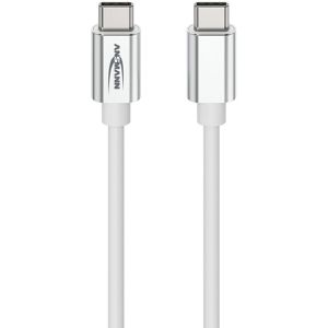 Ansmann Ladekabel 1700-0213, weiß, 1,2m, USB-C auf USB-C, 60W Schnellladekabel