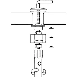 Haro Diebstahlsicherung 402143 BM 6, Befestigungssystem für M 8 Gewinde