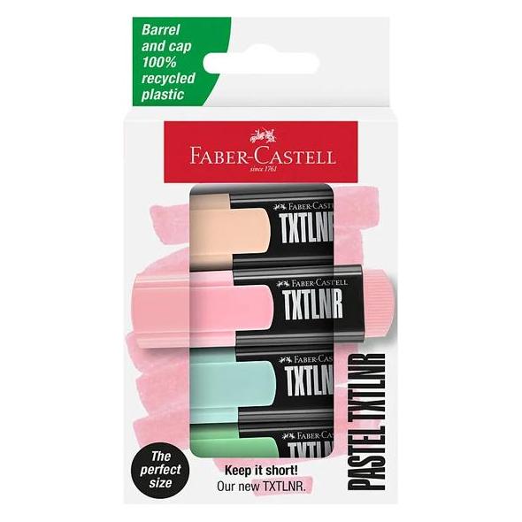 Faber-Castell Textmarkeretui 4ST Pastell sortiert (4x) (154214)