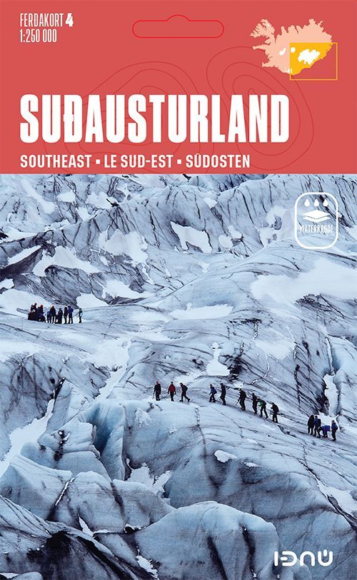 Carte routière n° 4 - Islande Sud-Est   Idnu