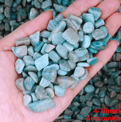 Inspire Picks Natural Quartz Crystal Stone Chips Healing Gravel For Aquarium & Home Decor amazonite 20g