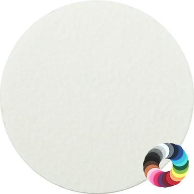 BIASTO - Premium Filz Untersetzer - rund 10cm - Farbe: wollweiss (HF046). Design Glas-Untersetzer für Getränke, Tisch, Bar, Tasse, Vase