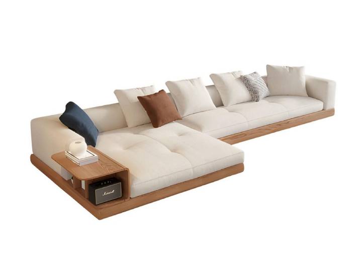 Xlmoebel Ecksofa Beiges Sofa für elegantes Wohnen mit hohem Komfort, Ecksofa 1 Teile, Made in Europa