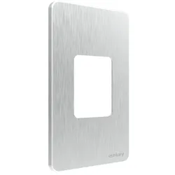 ekey dLine Dekorelement für Türblatt in Edelstahlgrau inkl. Adapter 4 mm