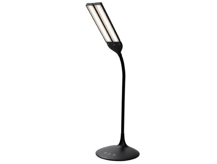 Alba LEDTWIN N Lampe de Bureau Autonome LED\, Plastique/6 W\, Noir\, 18 x 34 x 36 cm