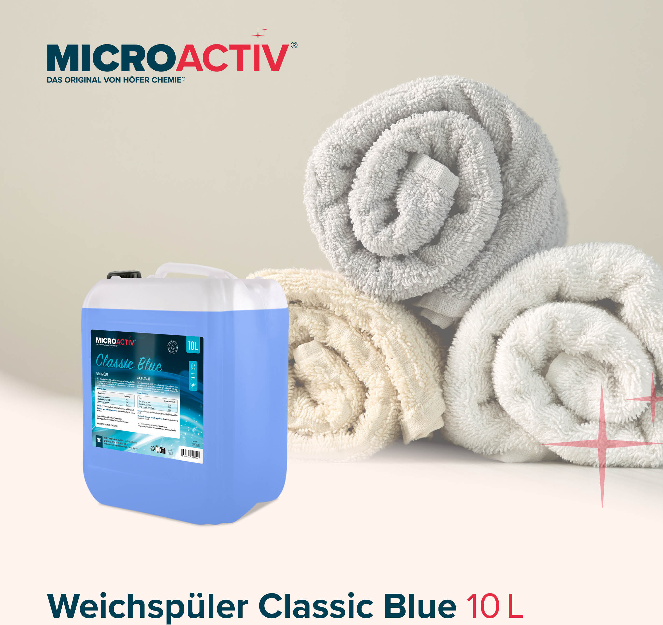 Höfer Chemie GmbH 2x 10 L  Adoucissant Classic Blue