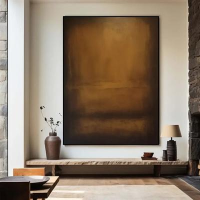 Uplift Essentials Beige Texture Abstract Art Handmade Style Minimalist Painting Neutral Canvas Wall Art For Modern Living Room Decor style 8 16x24 In