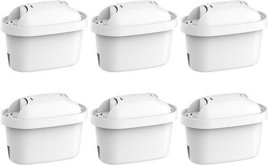 Set van 6 witte filterpatronen voor waterfilters