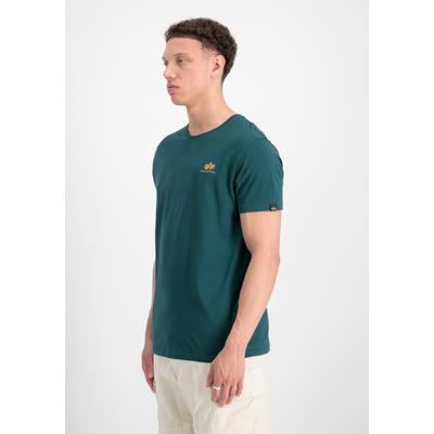 T-Shirt ALPHA INDUSTRIES "Basic SL T-Shirt", Herren, Gr. XL, grün (force grün), Obermaterial: 100% Baumwolle, Shirts T-Shirt