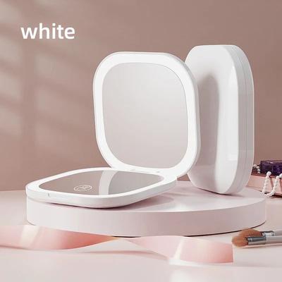 Uplift Treasures LED Double Sided Makeup Mirror With 3X Magnification USB Rechargeable Lighted Vanity Mirror white