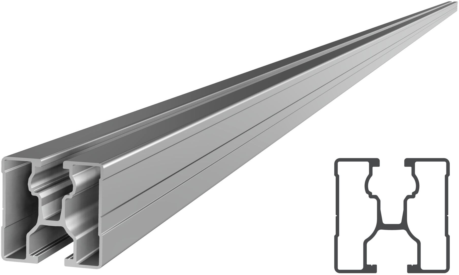 SL Rack Tragschiene RAIL 40 2400mm (81140-2400)