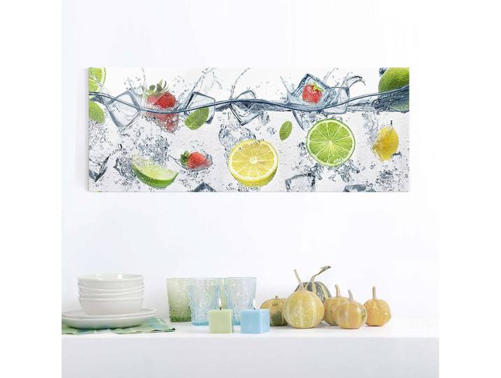 Glasbild Frucht Cocktail Glasart: Sicherheitsglas Material: Glas Motiv: Essen & Getränke Muster: mit Motiv Weiß 80 x 30cm