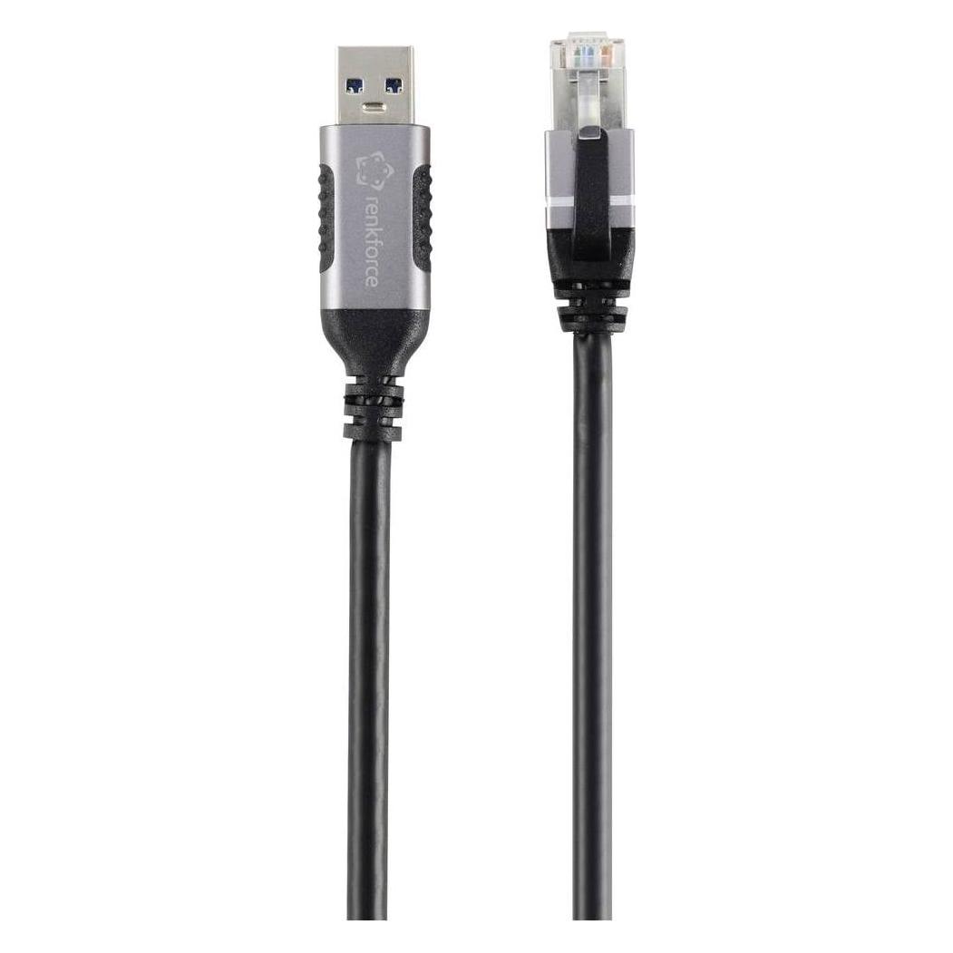 Renkforce USB, Netzwerk Adapterkabel (1x USB 3.2 Gen 1 Stecker A (USB 3.0) - 1x (USB 3.0, RJ45 (1x)) (RF-6055784)