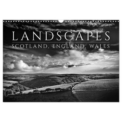 Landscapes - Scotland, England, Wales / UK-Version (Wall Calendar 2027 DIN A3 landscape), CALVENDO 12 Month Wall Calendar