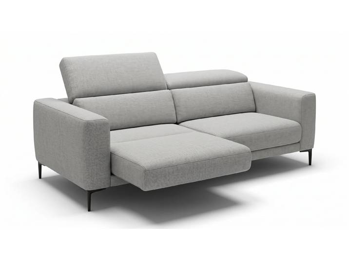 Designersofa ENNA 2-Sitzer Stoff Zweisitzer Couch Designer Sofa mit Sitztiefenverstellung