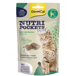 GIMCAT Nutri Pockets Leckerbissen mit Katzenminze und Insekten 60g