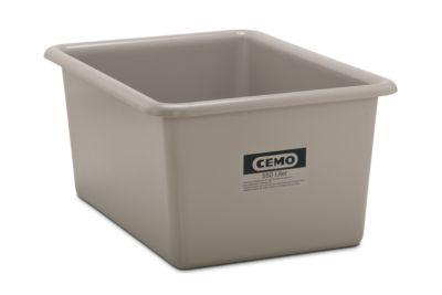 Rechteckbehälter Standard, GFK, 550 l, grau
