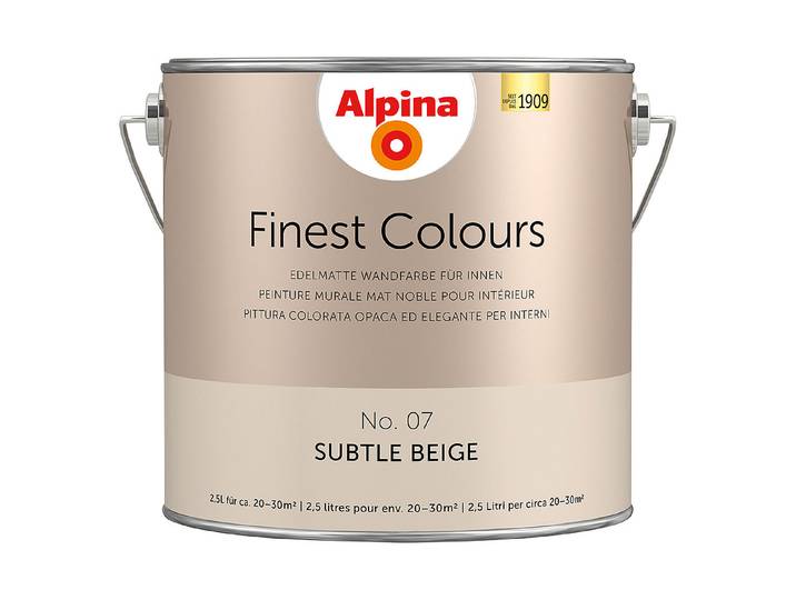 Alpina Wandfarbe Finest Colours Subtle Beige 2.5 l Matt