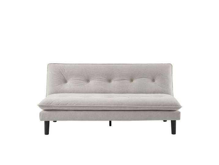 Banquette-lit ESTELLE tissu gris
