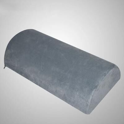 Uplift Treasures Half Moon Memory Foam Bolster Pillow Non Slip Cushion gray