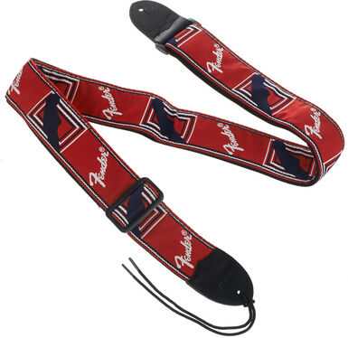 Fender Monogramm Strap RWB Rouge