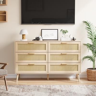 Jims Maison 6 drawer 13.38 in. Wide Dresser