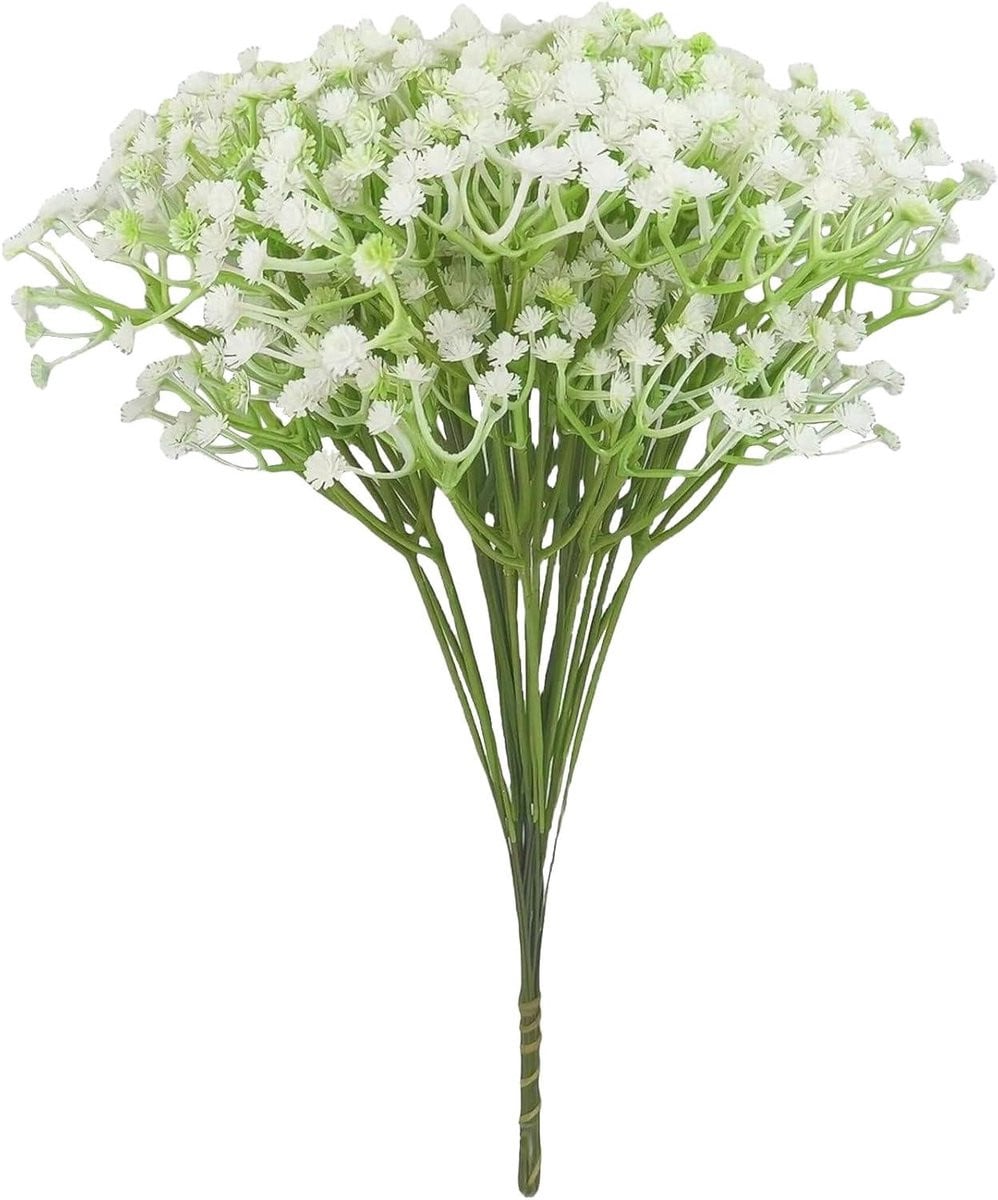 20 stuks Kunstbloemen Gypsophila - Wit - Decoratie en knutselen