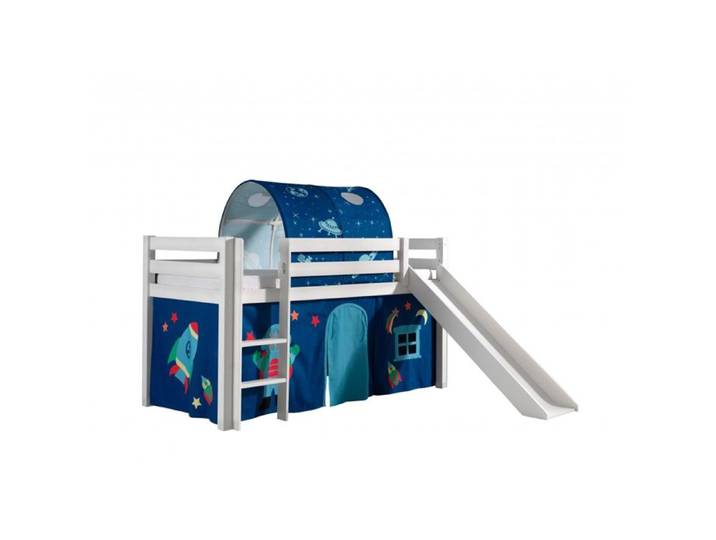 PINO Lit mezzanine avec toboggan + Space