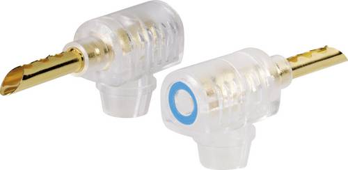 BKL Electronic 0106002 Bananenstecker Stecker, gewinkelt Stift-Ø: 4mm Rot 1St.