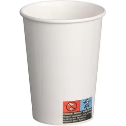 VEPATIM 100x Automatenbecher Kaffeebecher 70,3mm O weiß Pappe beschichtet 180 ml
