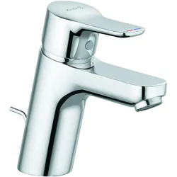 KLUDI PURE&EASY Waschtisch-Einhandmischer, Auslaufhöhe 70mm, Kunststoff Ablaufgarnitur, chrom, 372820565