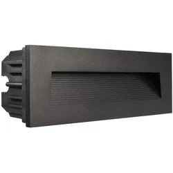 Deko-Light Abdeckung Stufe für LED Wandeinbauleuchte LIGHT BASE III OUTDOOR, Schwarz D-930469