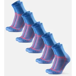 LONG DISTANCE RUNNING QUARTER SOCKEN - 5-Pack - Blau - 39-42