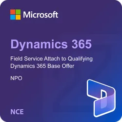 Microsoft Dynamics 365 Field Service Attach to Qualifying Dynamics 365 Base Offer - NPO (NCE)
