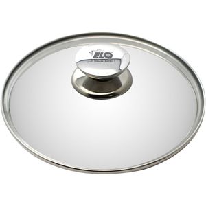 ELO Topfdeckel Galant 73024, mit Edelstahlring, aus Glas, mit Edelstahlknauf, Ø 24 cm