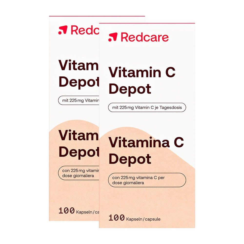 2er Set Vitamin C Depot RedCare 2x100 St Kapseln