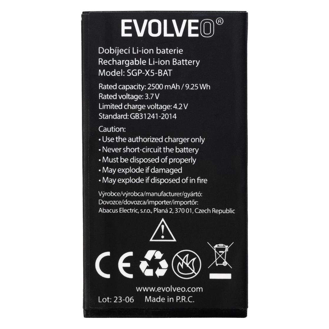 Evolveo original battery 2500 mAh for StrongPhone X5 (SGP-X5-BAT)
